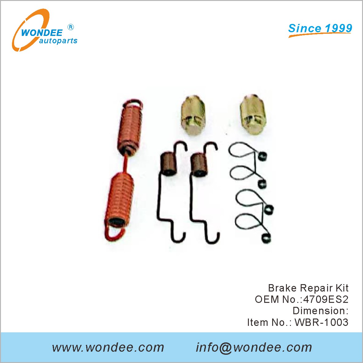 Kit de reparación de frenos OEM 4709ES2 de Wondee