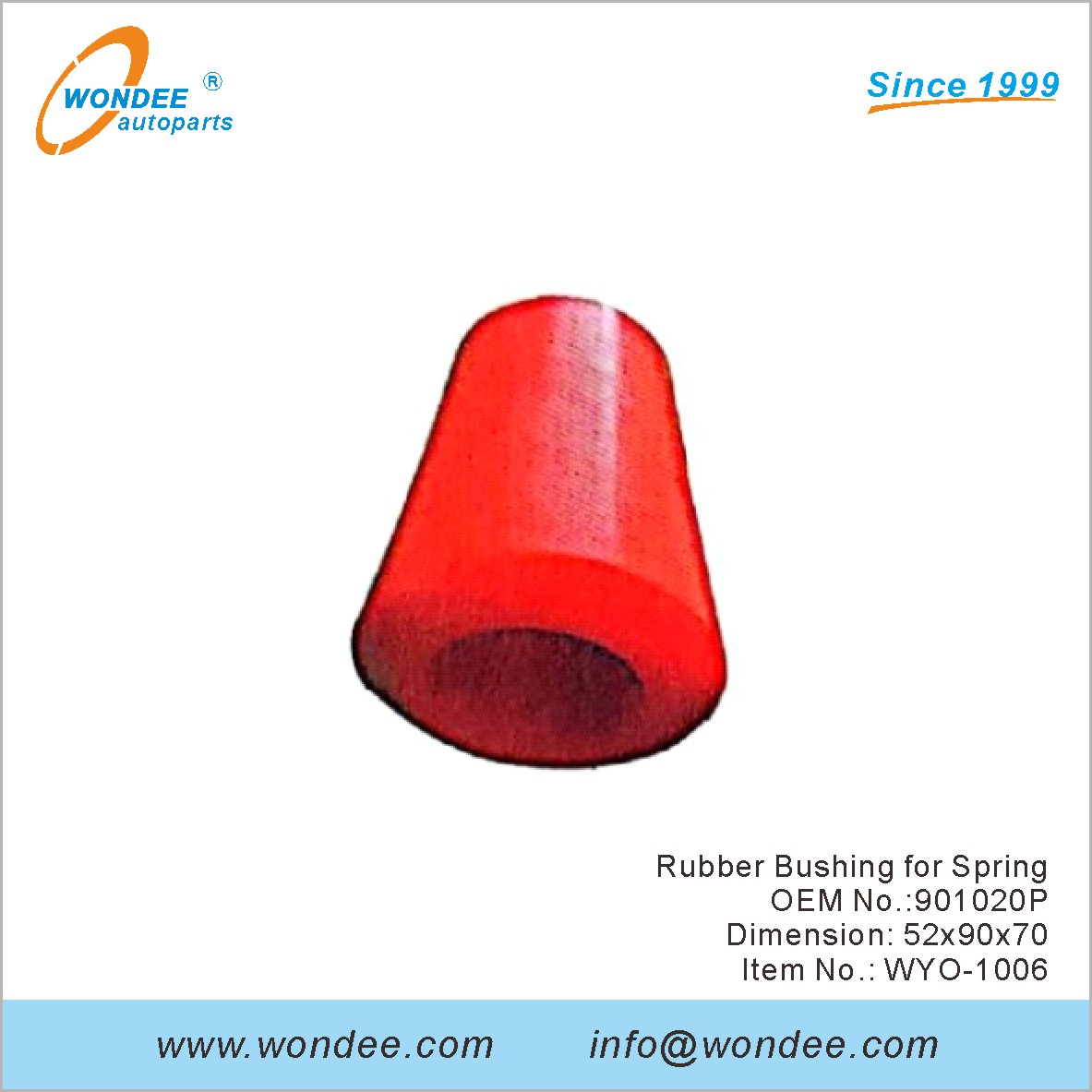Buje de goma para Spring OEM 901020p para Volvo de Wondee