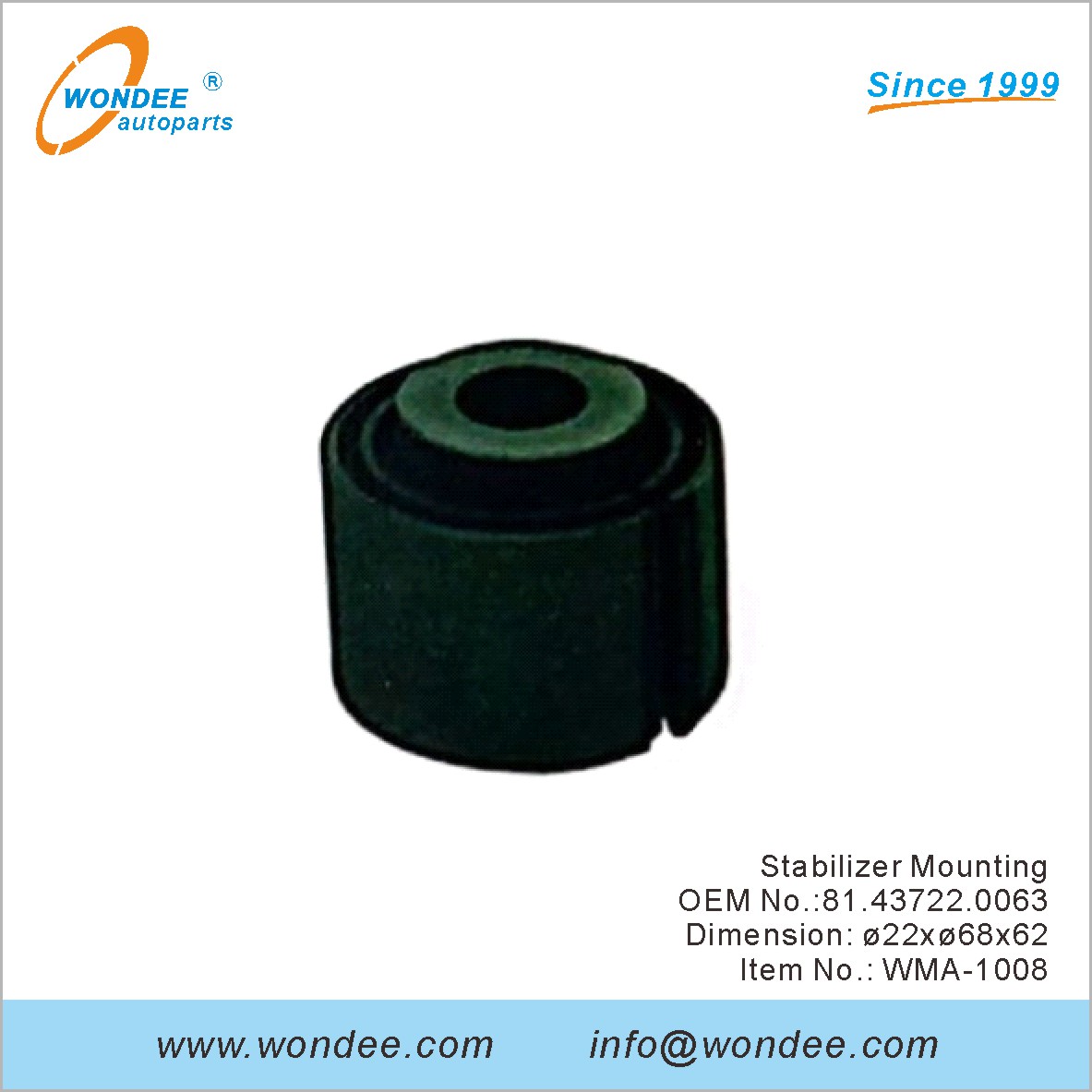 Montaje de estabilizador OEM 81.43722.0063 para el hombre de Wondee