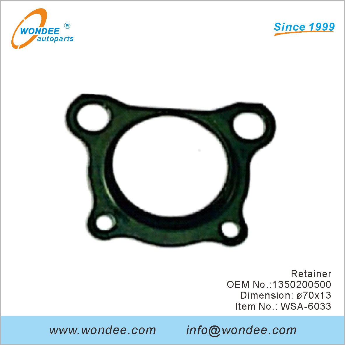 Retenedor OEM 1350200500 para SAF de Wondee