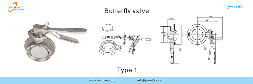 Válvula de mariposa de Wondee AutoParts (1)