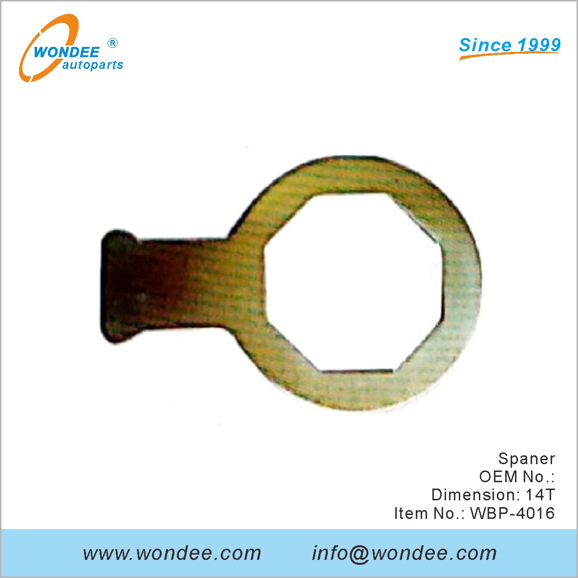 Spaner OEM para BPW de Wondee