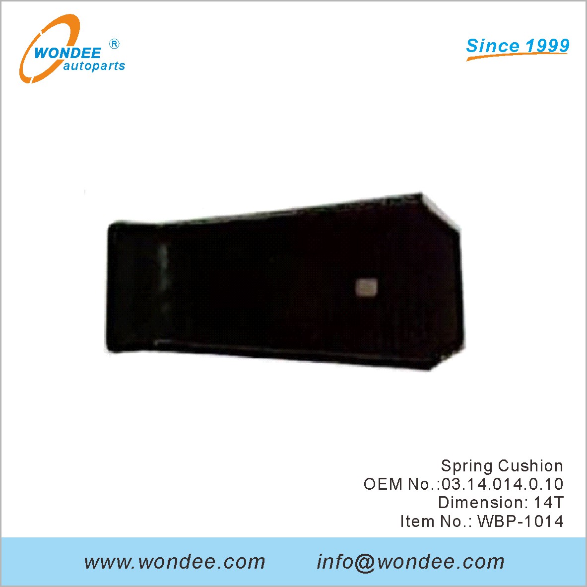 Spring Cushion OEM 0314014010 para BPW de Wondee