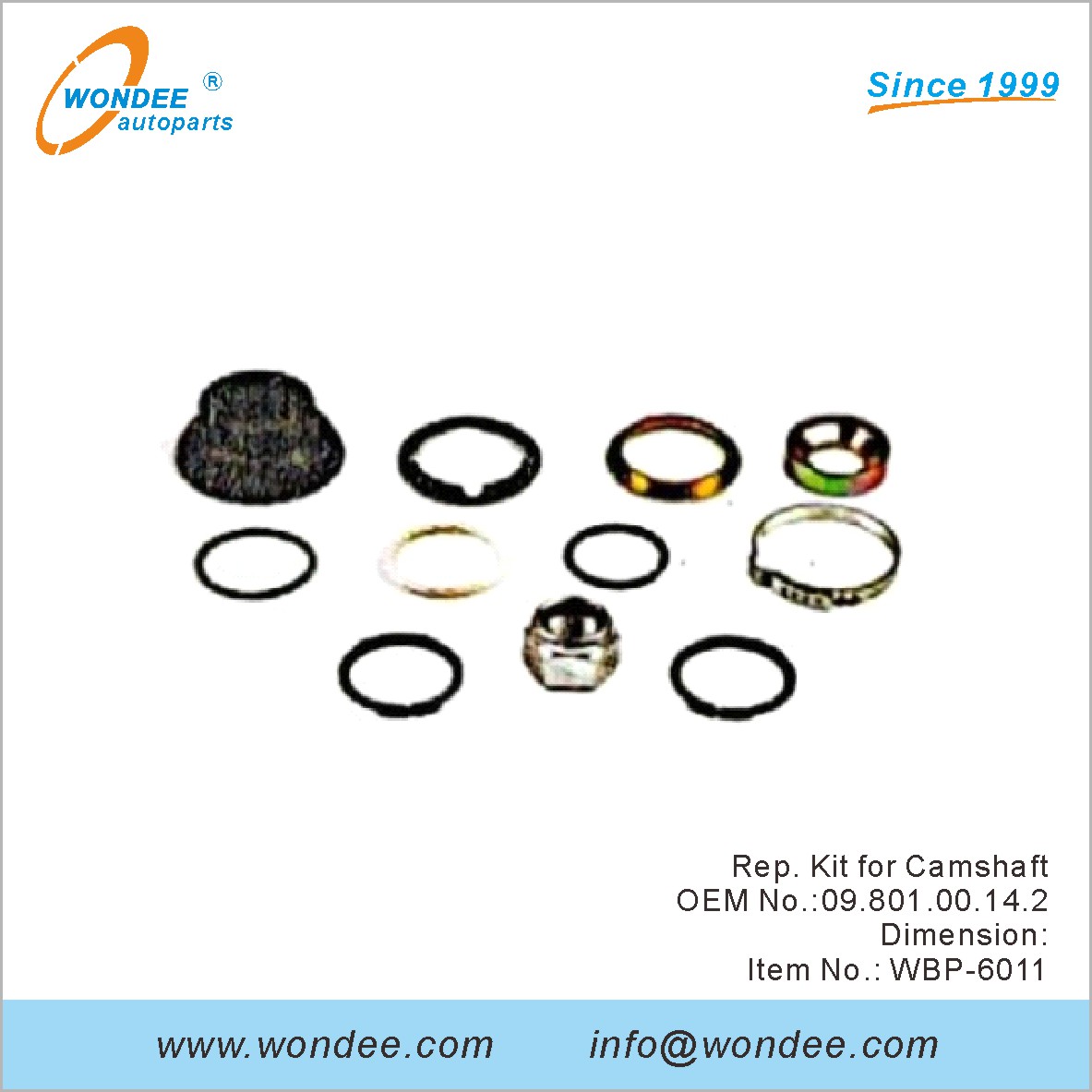 Kit de representante para Camshaft OEM 0980100142 para BPW de Wondee