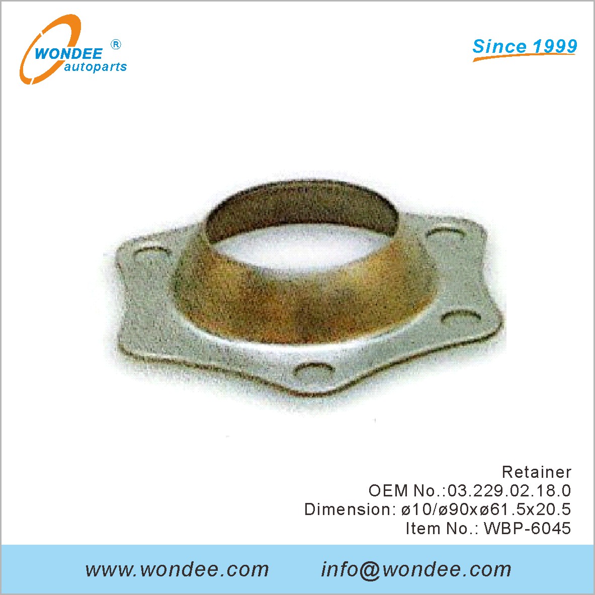 Retenedor OEM 0322902180 para BPW de Wondee