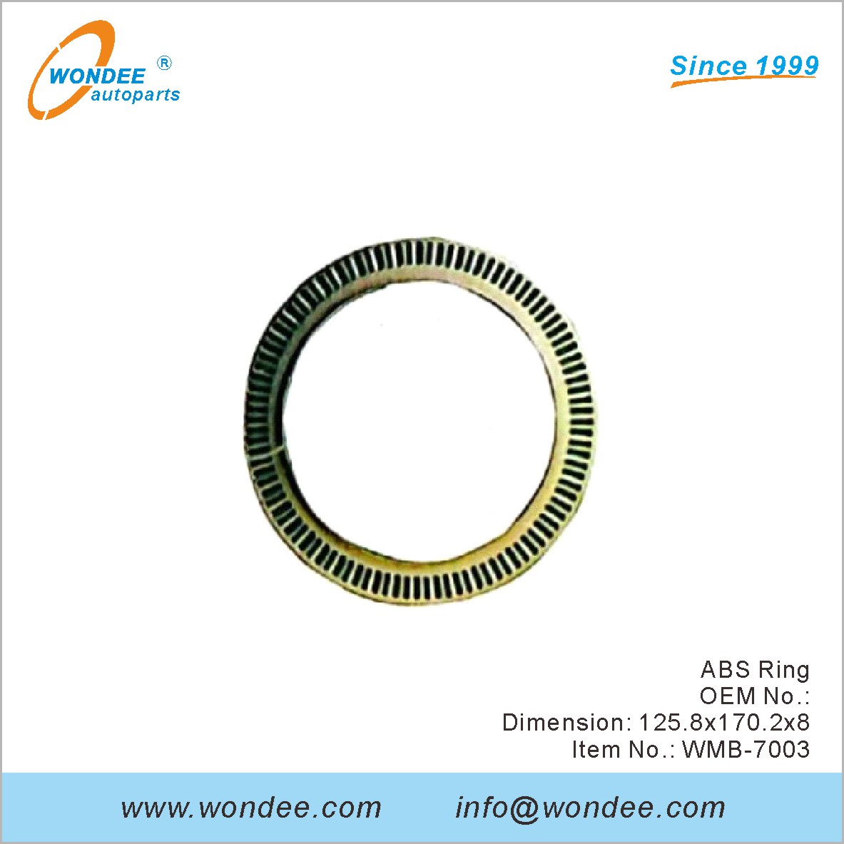 ABS anillo OEM para Benz de Wondee