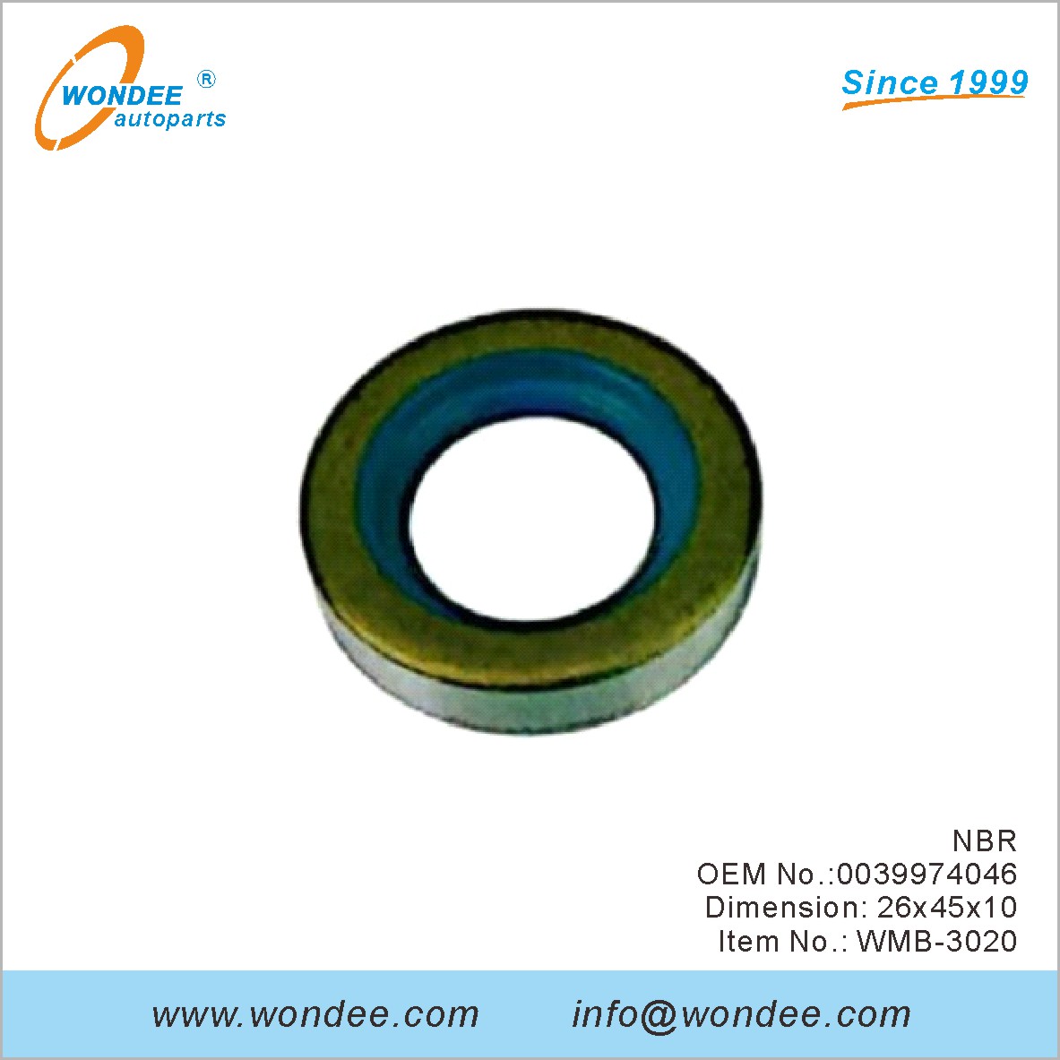 NBR OEM 0039974046 para Benz de Wondee