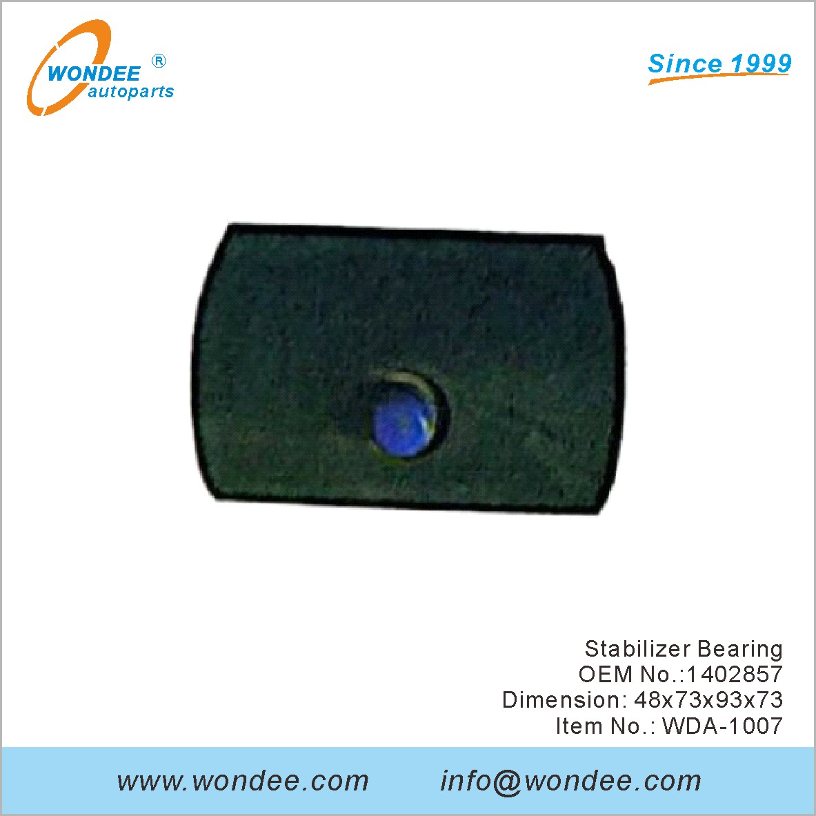 OEM de cojinete estabilizador 1402857 para DAF de Wondee