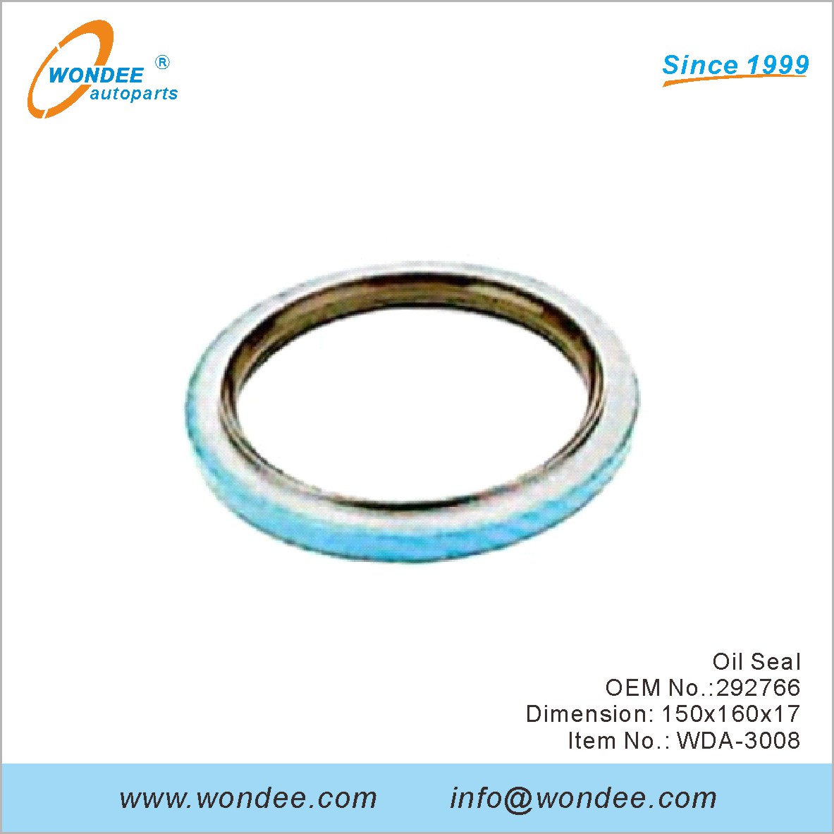Sello de aceite OEM 292766 para DAF de Wondee