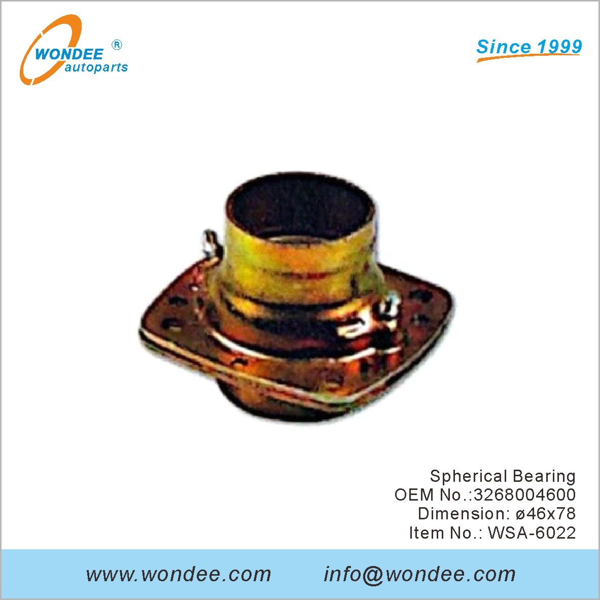 OEM de rodamiento esférico 3268004600 para SAF de Wondee