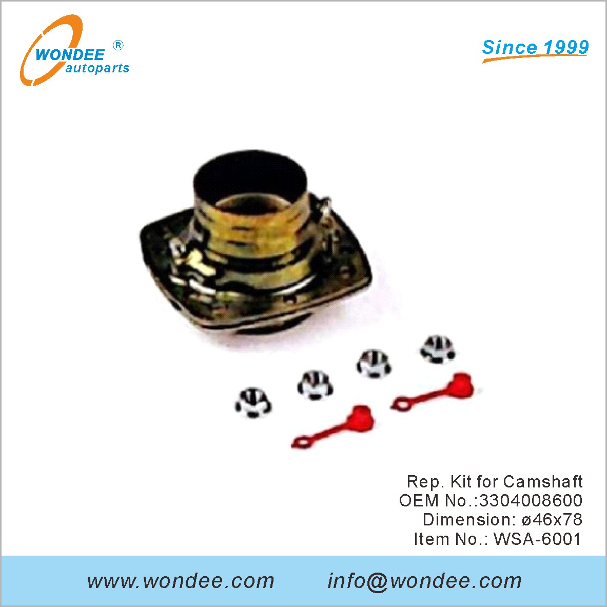 Rep.kit para el árbol de levas OEM 3304008600 para SAF de Wondee