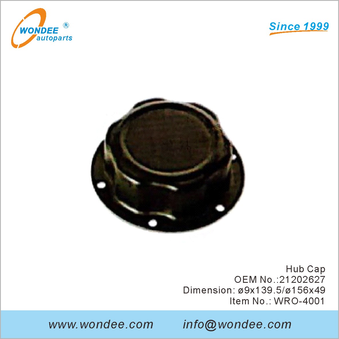 Hub Cap OEM 21202627 para ROR de Wondee