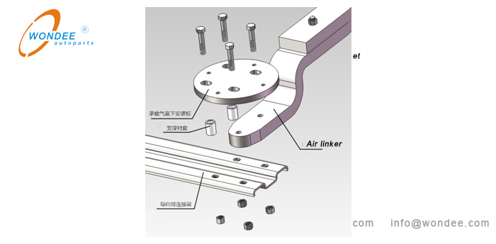 10 Instalación de la placa de montaje del airbag de carga de carga