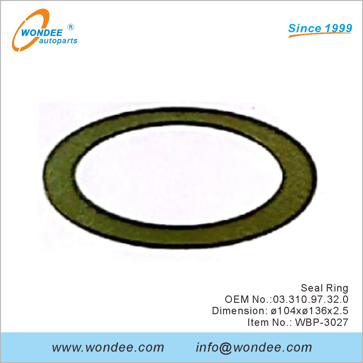 SEAL RING OEM 0331097320 para BPW de Wondee