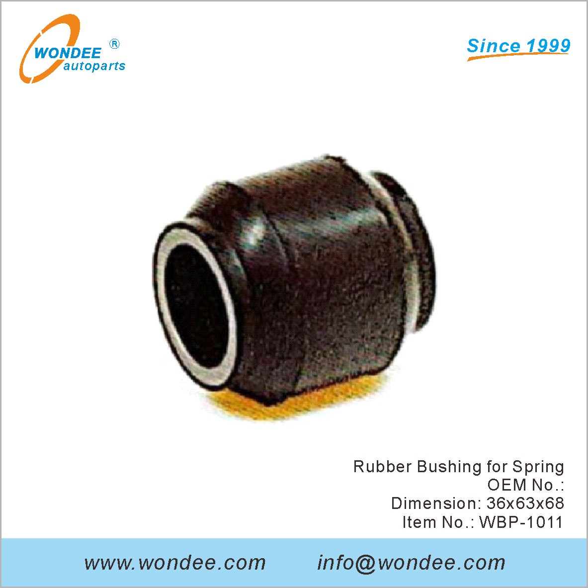 Buje de goma para Spring OEM para BPW de Wondee (3)