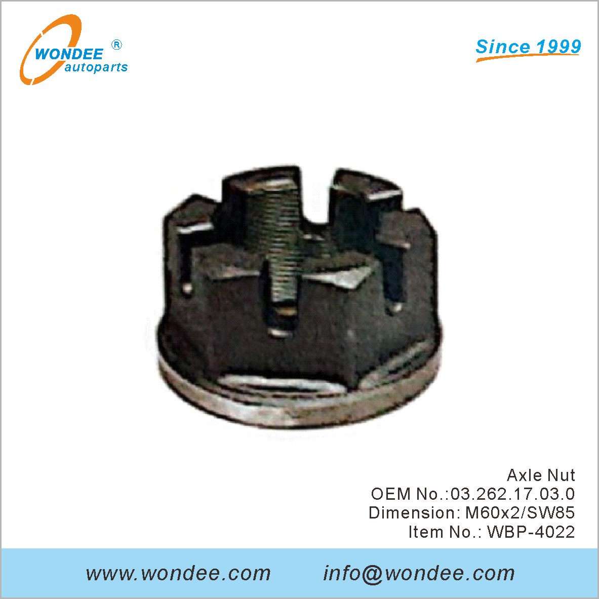 Axle Nut OEM 0326217030 para BPW de Wondee