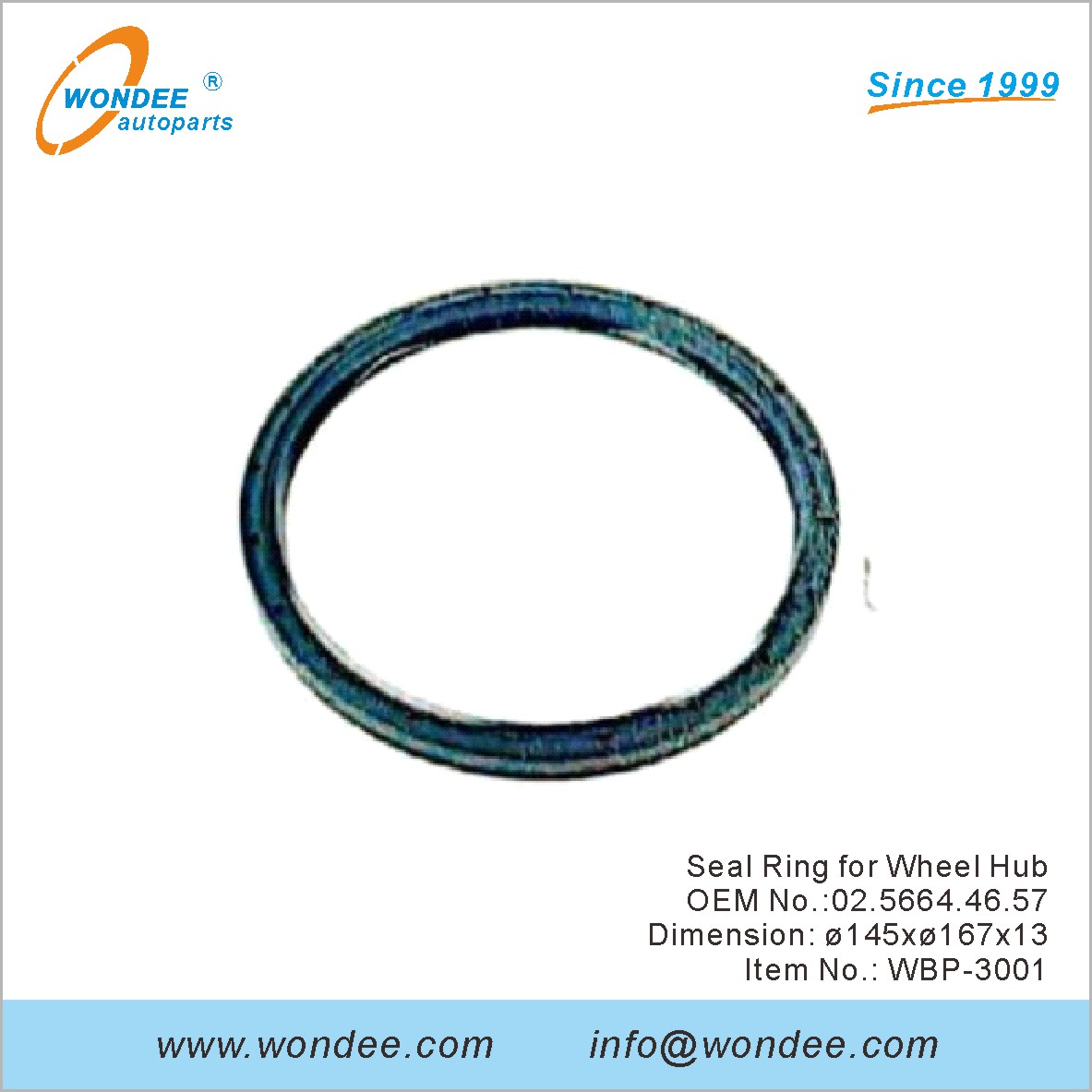 Anillo de sello para el cubo de la rueda OEM 0256644657 para BPW de Wondee