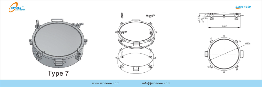 Cubierta de manejo del cisterner para diesel y gasolina de Wondee Autoparts (12)