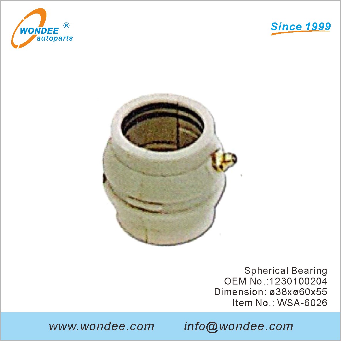 OEM de rodamiento esférico 1230100204 para SAF de Wondee