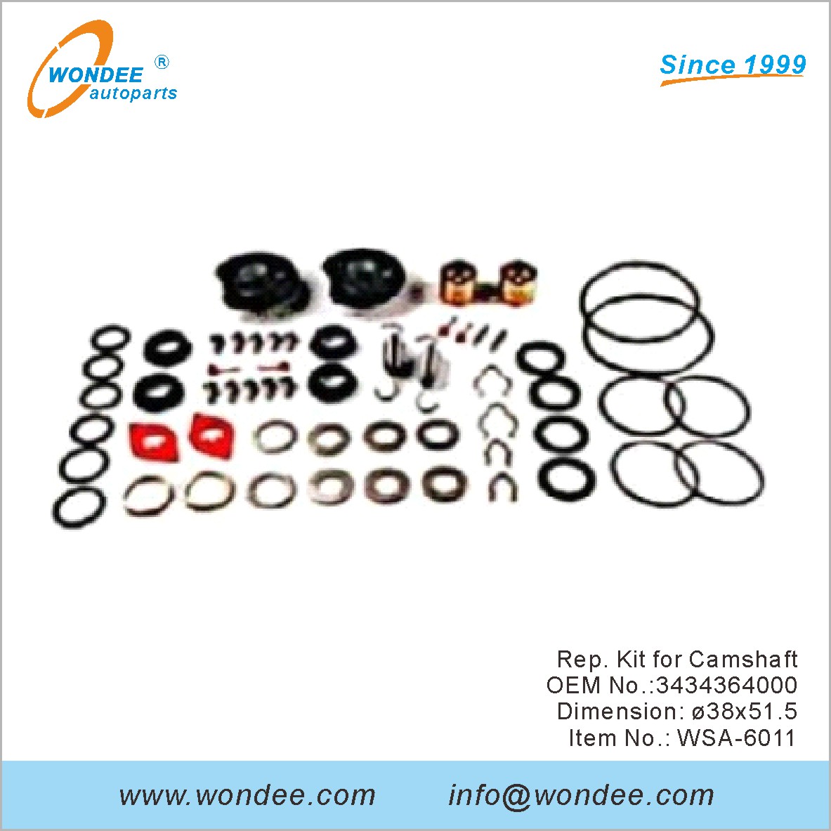 Rep. Kit para Camshaft OEM 3434364000 para SAF de Wondee