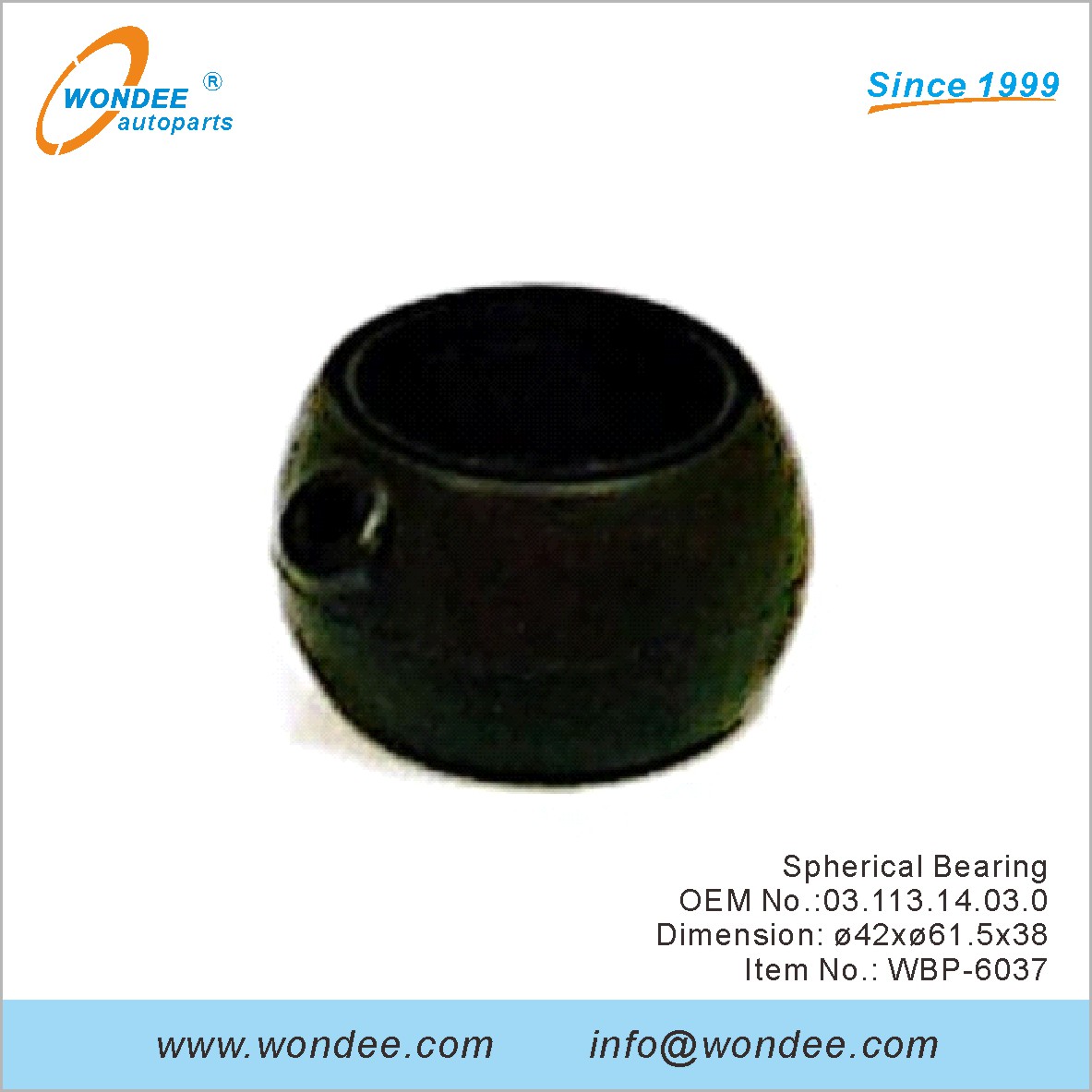 Rodamiento esférico OEM 0311314030 para BPW de Wondee