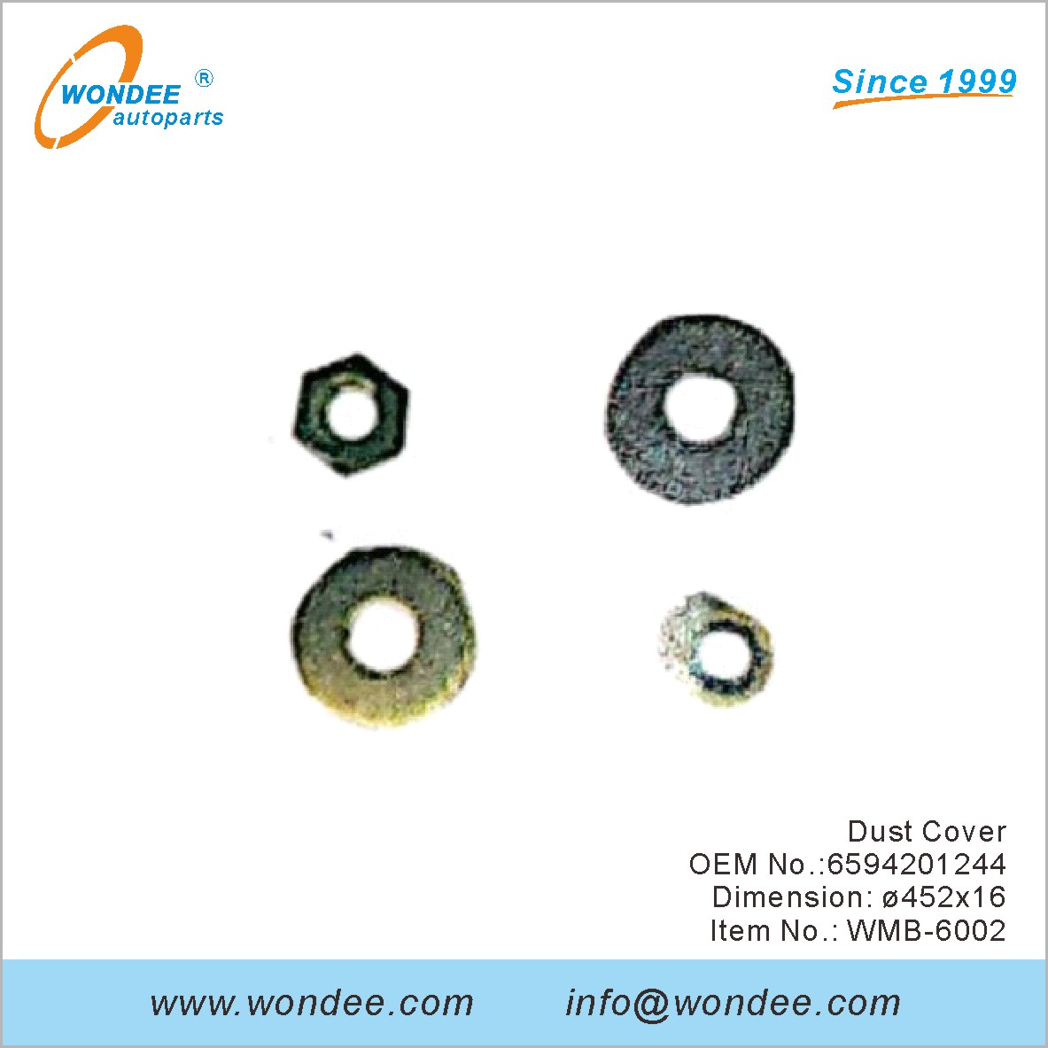 Cubierta de polvo OEM 6594201244 para Benz de Wondee2