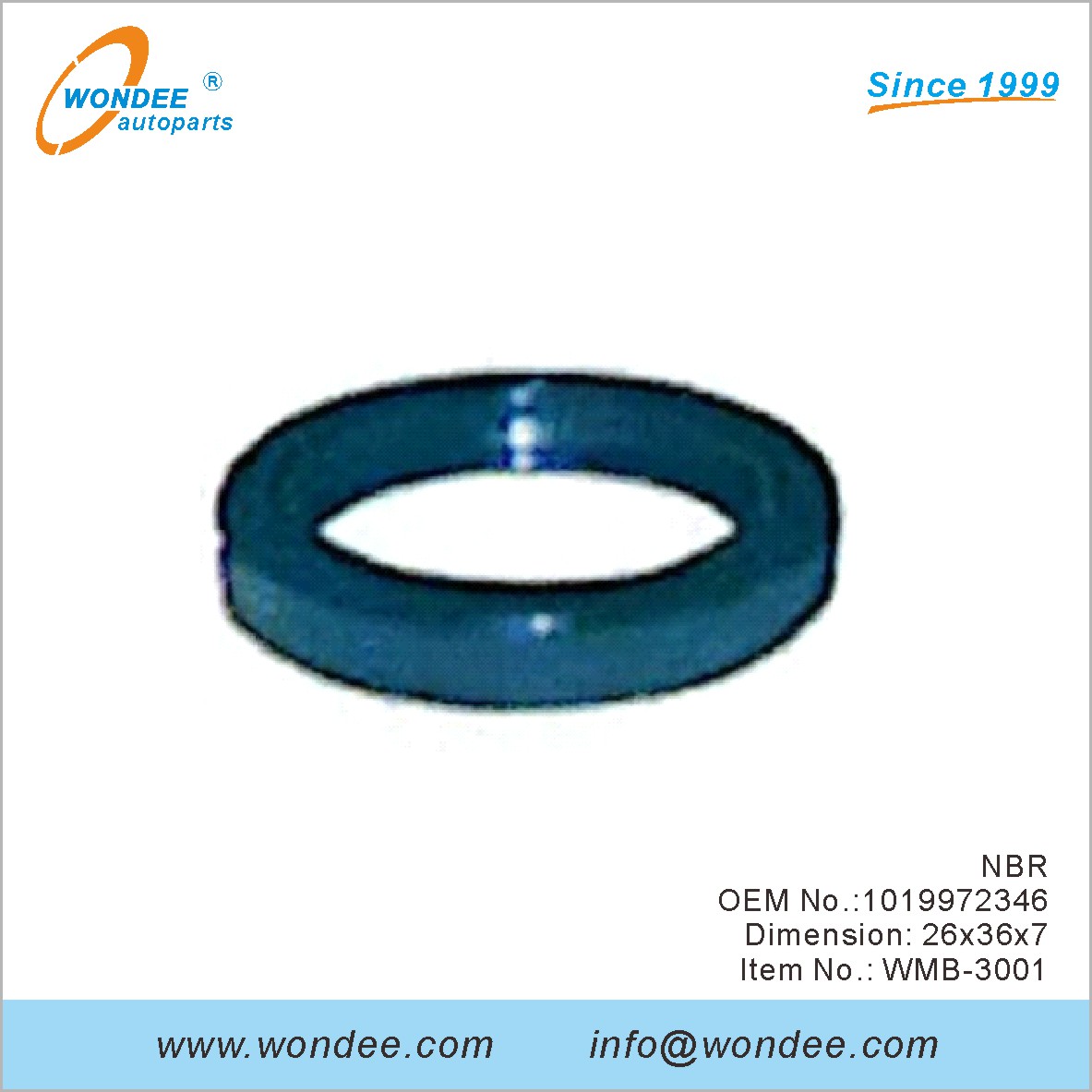 NBR OEM 1019972346 para Benz de Wondee