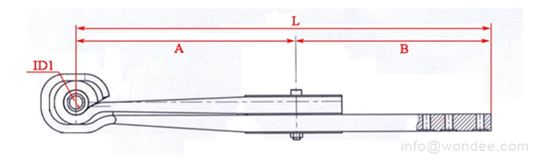 Un enlazador de aire tipo placa recto para remolques y suspensiones de camiones de un fabricante de China/Wondee AutoParts