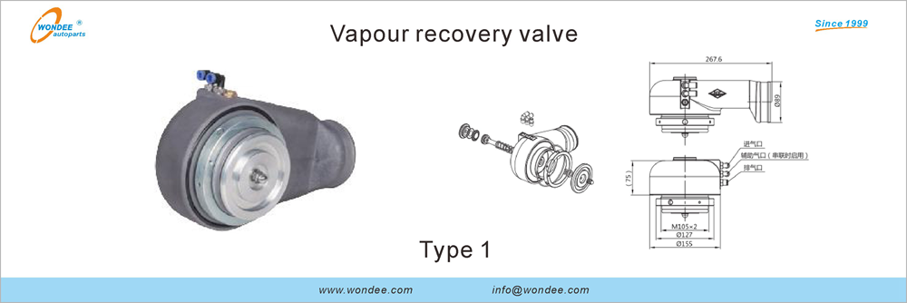 Válvula de recuperación de vapor de Wondee AutoParts (6)