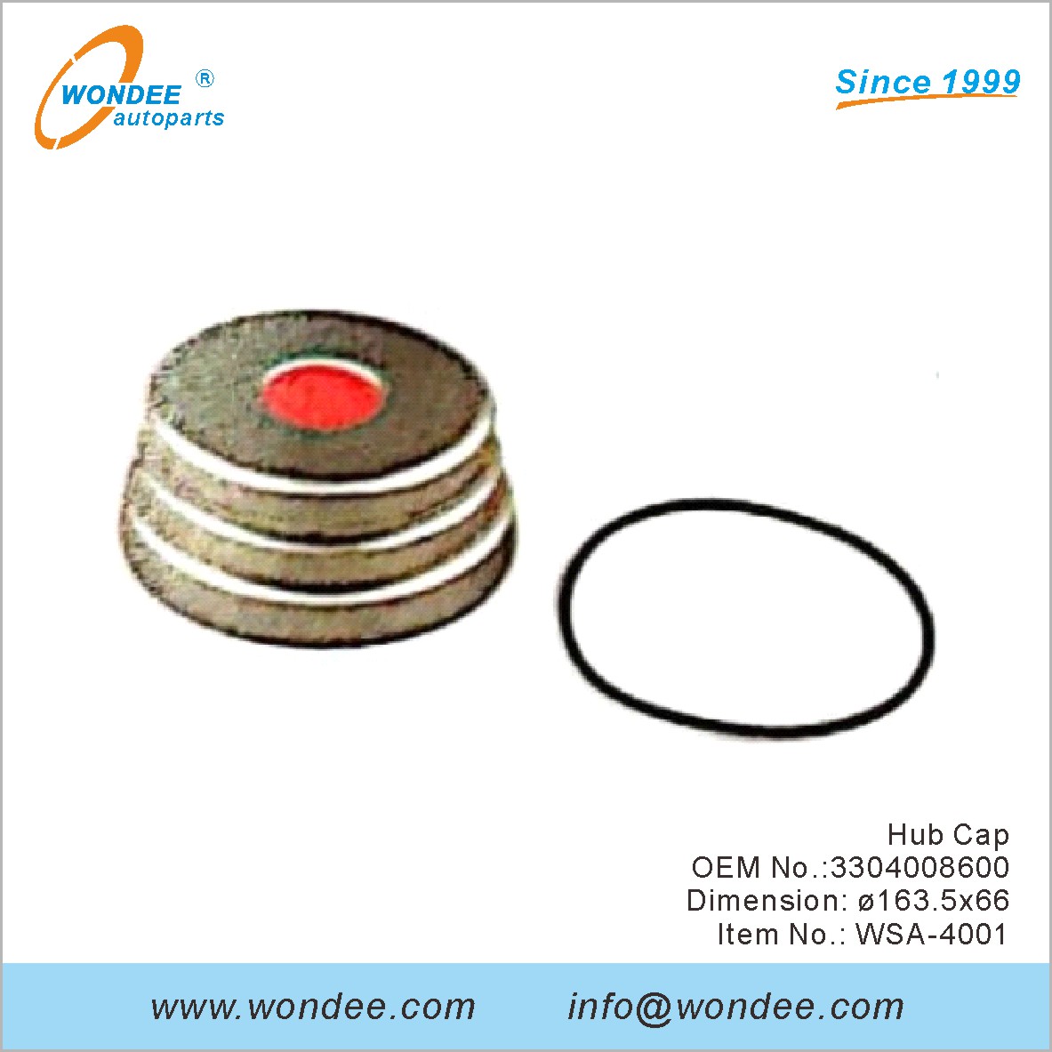 Hub Cap OEM 3304008600 para SAF de Wondee