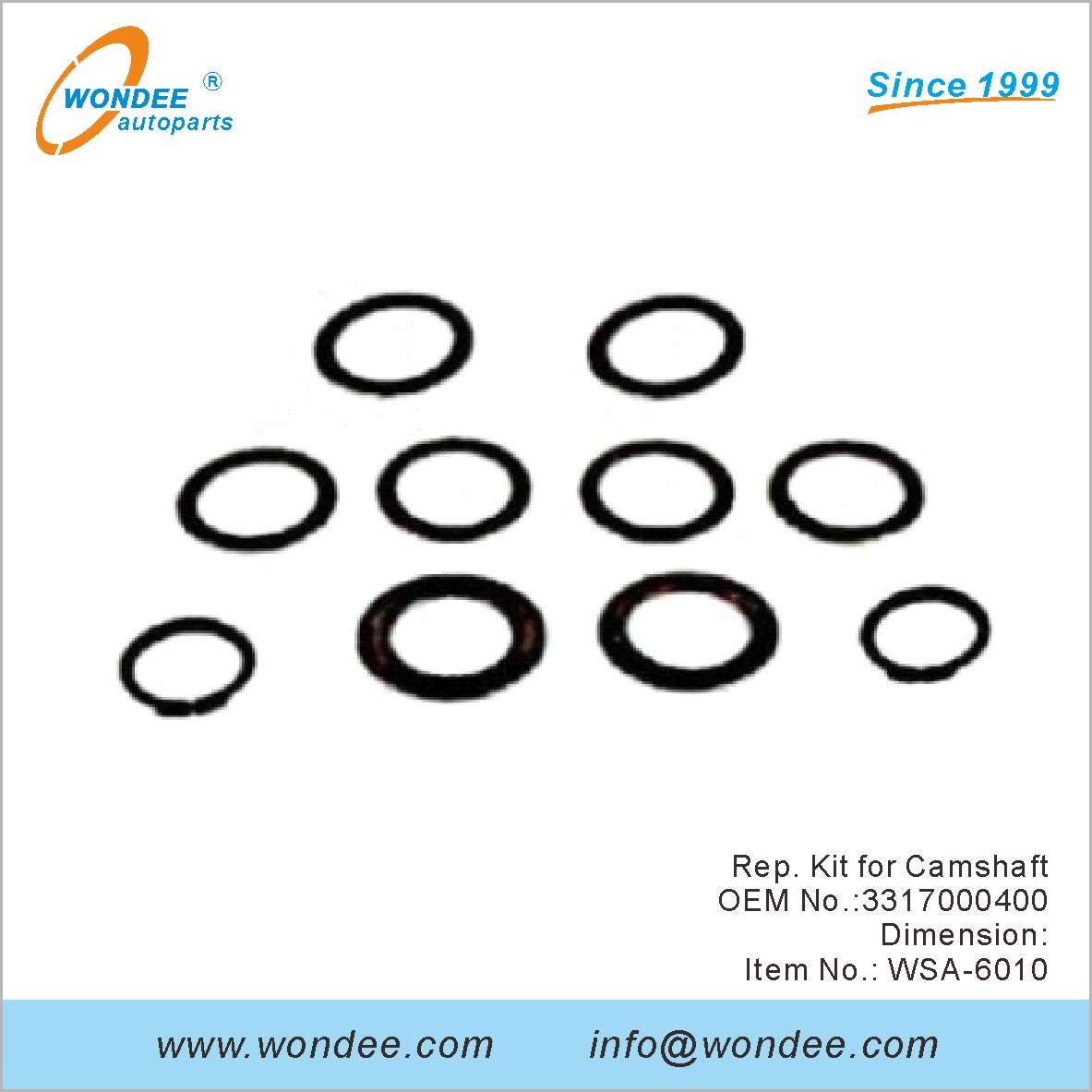 Rep. Kit para Camshaft OEM 3317000400 para SAF de Wondee