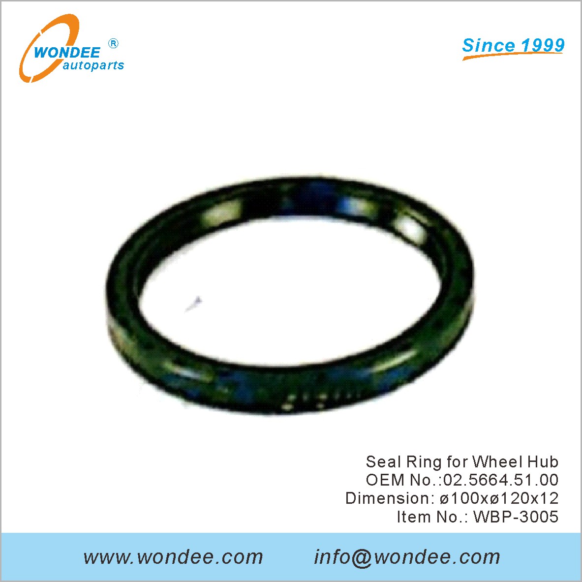 Anillo de sello para el cubo de la rueda OEM 0256645100 para BPW desde Wondee