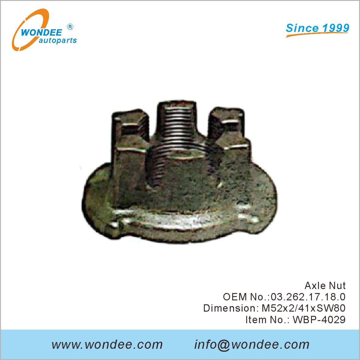 Axle Tuerca OEM 0326217180 para BPW de Wondee
