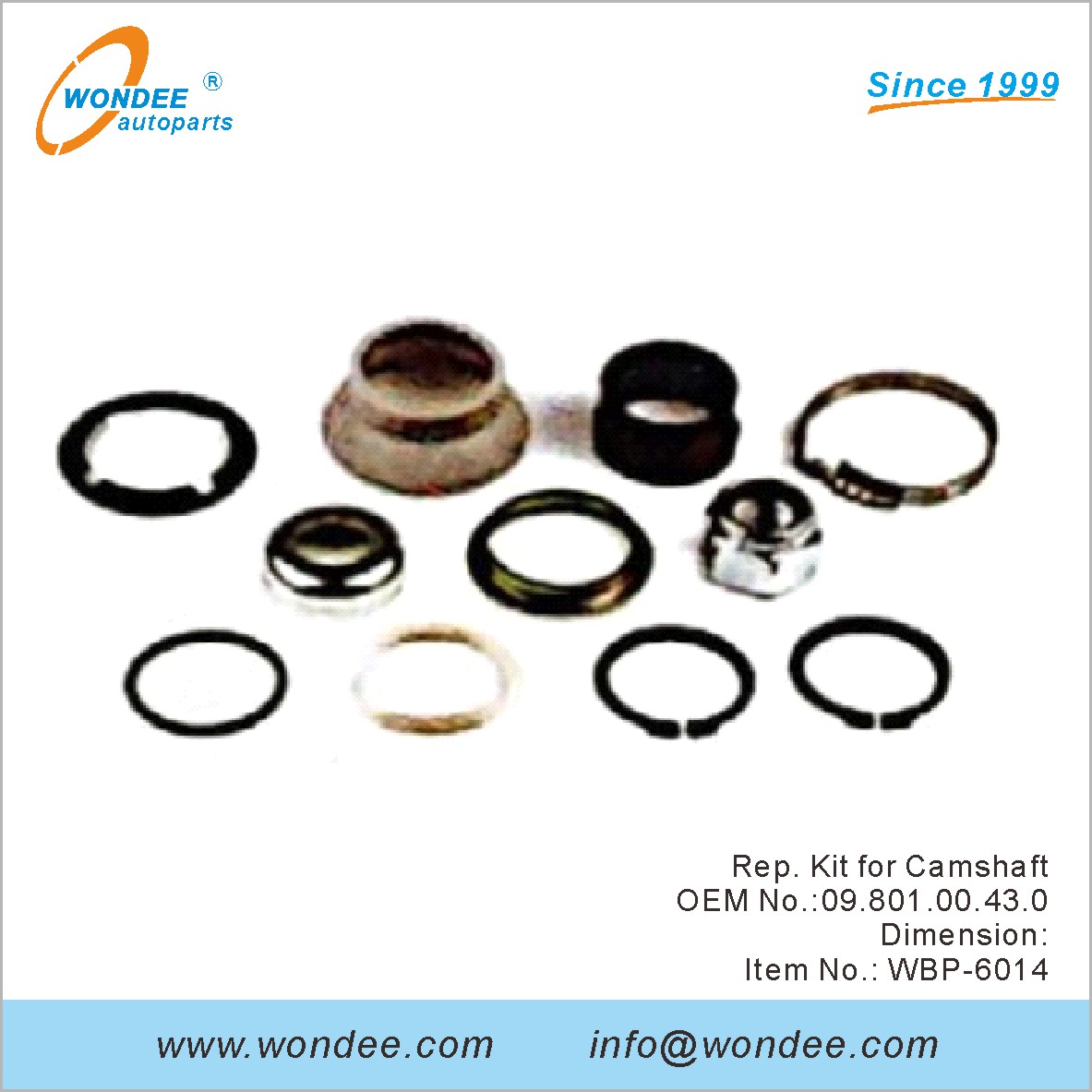Kit de representante para Camshaft OEM 0980100430 para BPW de Wondee