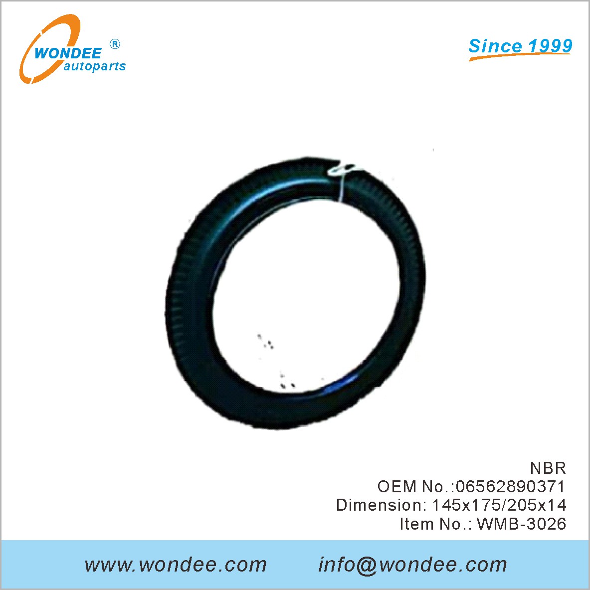 NBR OEM 06562890371 para Benz de Wondee