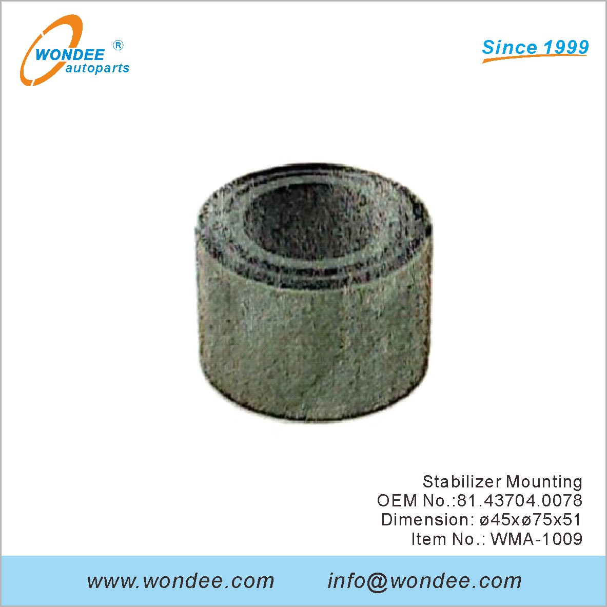 Montaje de estabilizador OEM 81.43704.0078 para el hombre de Wondee