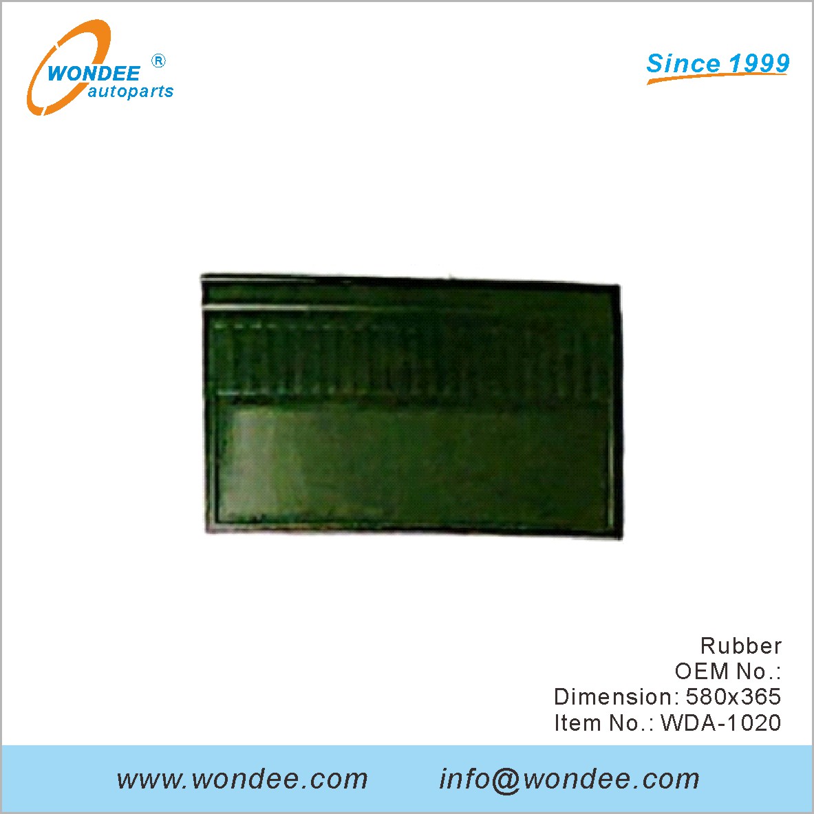 OEM de goma para DAF de Wondee