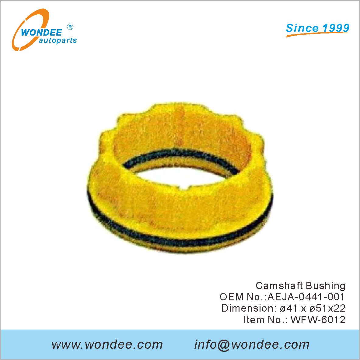 Buje de árbol de levas OEM AEJA-0441-001 para Fuwa de Wondee