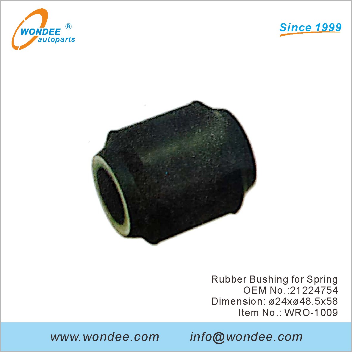 Buje de goma para Spring OEM 21224754 para Ror de Wondee