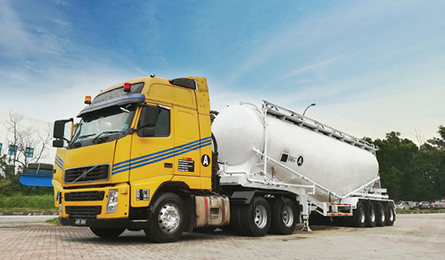 Semi trailer de cemento a granel