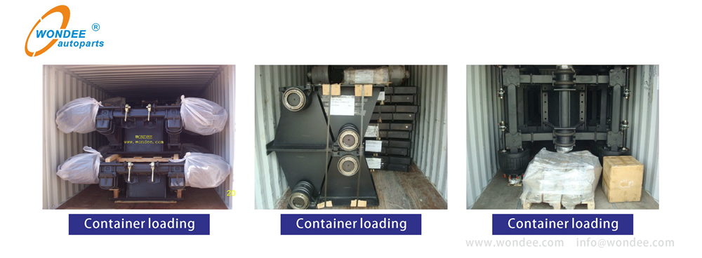 Carga de contenedores de bogie de Wondee