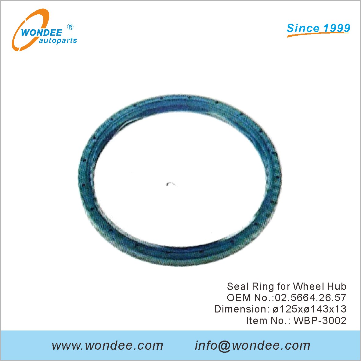 Anillo de sello para el cubo de la rueda OEM 0256642657 para BPW de Wondee