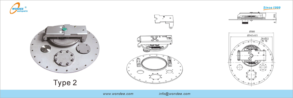 Cubierta de manejo del cisterner para diesel y gasolina de Wondee Autoparts (7)