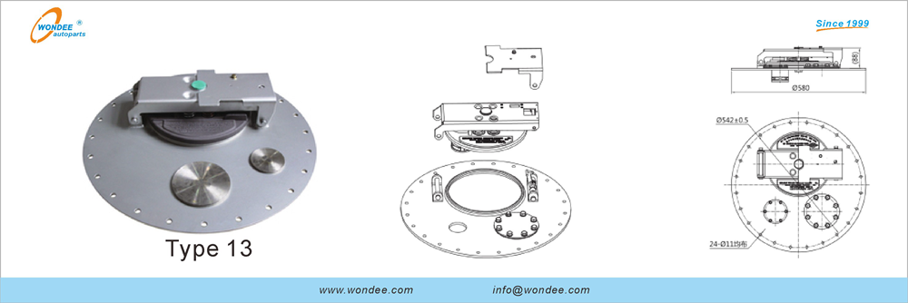 Cubierta de montaña de cisternas para diesel y gasolina de Wondee AutoParts (18)