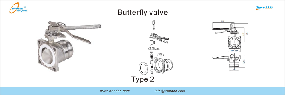 Válvula de mariposa de Wondee AutoParts (2)