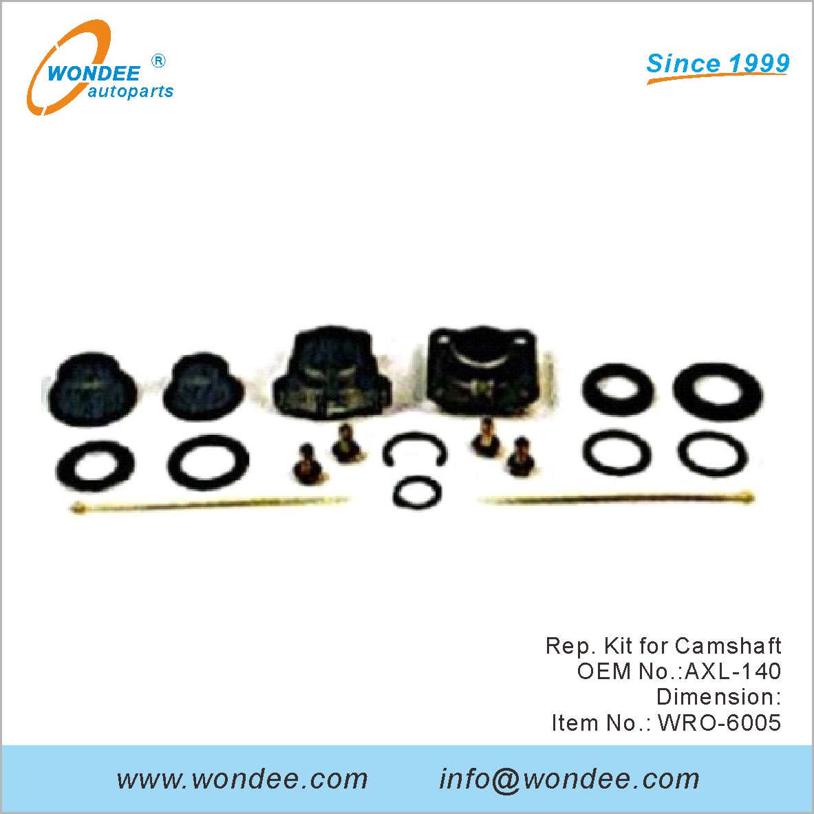 Rep. Kit para el &aacute;rbol de levas OEM AXL-140 para ROR de Wondee