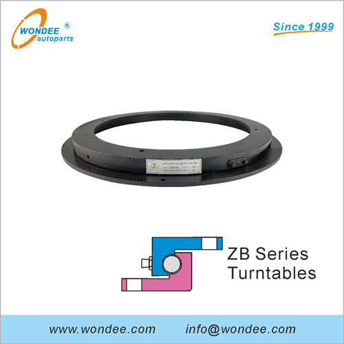 Platos giratorios de rodamiento de bolas de una hilera de 300 ~ 1000 mm para remolques agrícolas y vehículos agrícolas